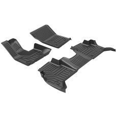 [US Warehouse] 3D TPE All Weather Car Floor Mats Liners for Mercedes-Benz G-CLASS G63 2019-2020 (1st & 2nd Rows)